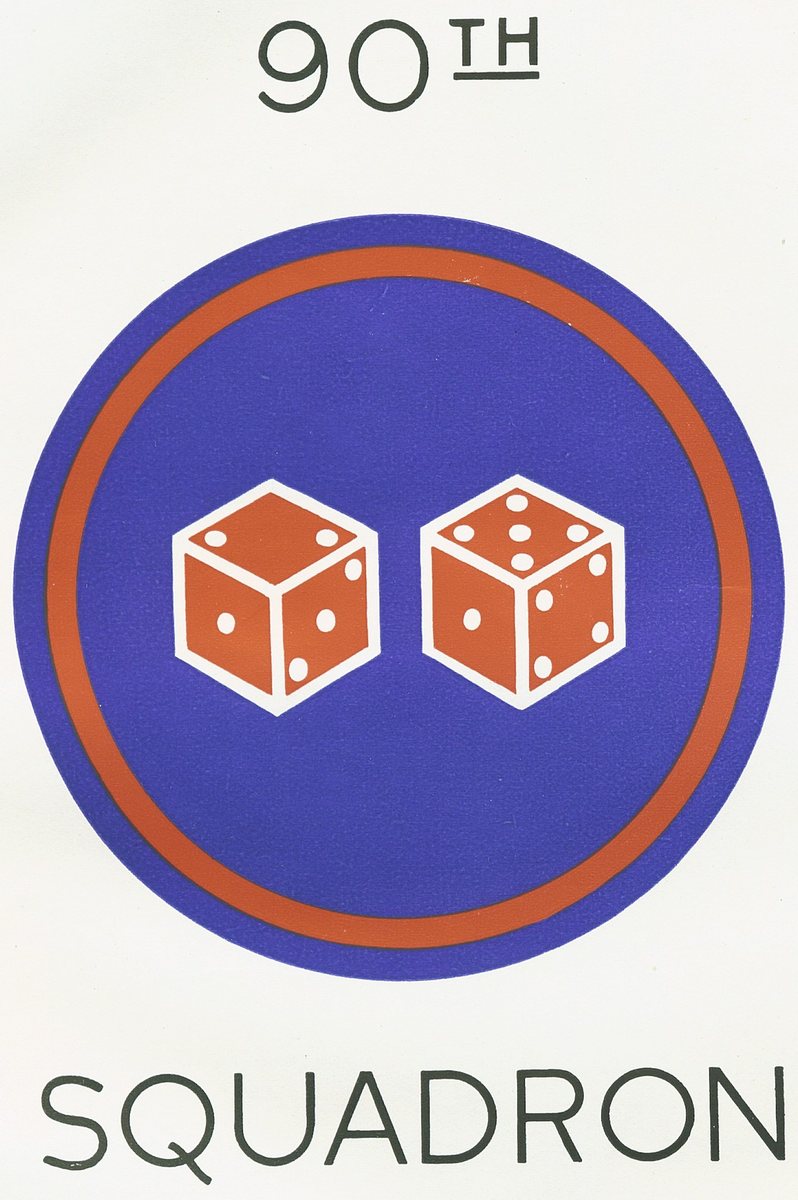 The 90th Squadron insignia, as printed in the unit history.