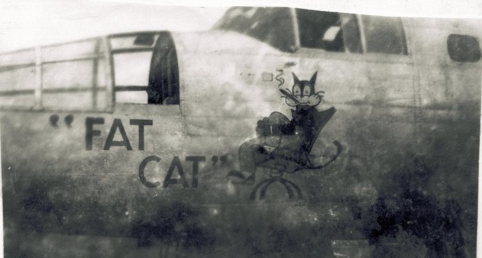 “Fat Cat” — a cartoon cat smoking a cigar.