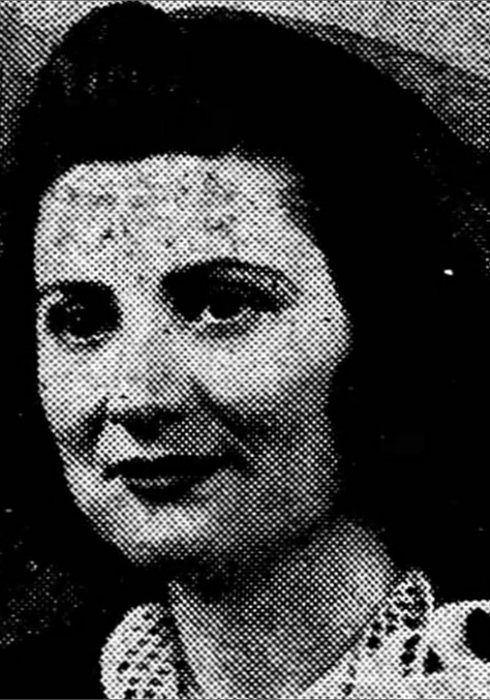 MRS. ALLEN SWEIGERT. Catherine, as the paper captioned her six days after the wedding.